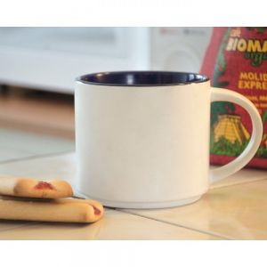 TAZA DE CERÁMICA BICOLOR BABEL personalizada