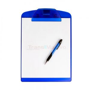 TABLA DE PLASTICO CON CLIP PORTA DOCUMENTOS personalizada