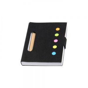 MINI LIBRETA ECOLOGICA CON NOTAS ADHESIVAS personalizada