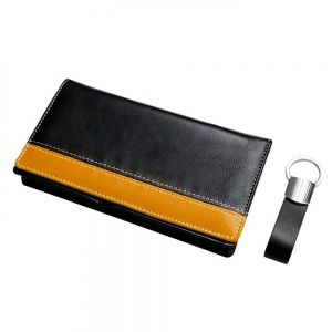 JUEGO DE CARTERA, LLAVERO Y BOLÍGRAFO personalizada
